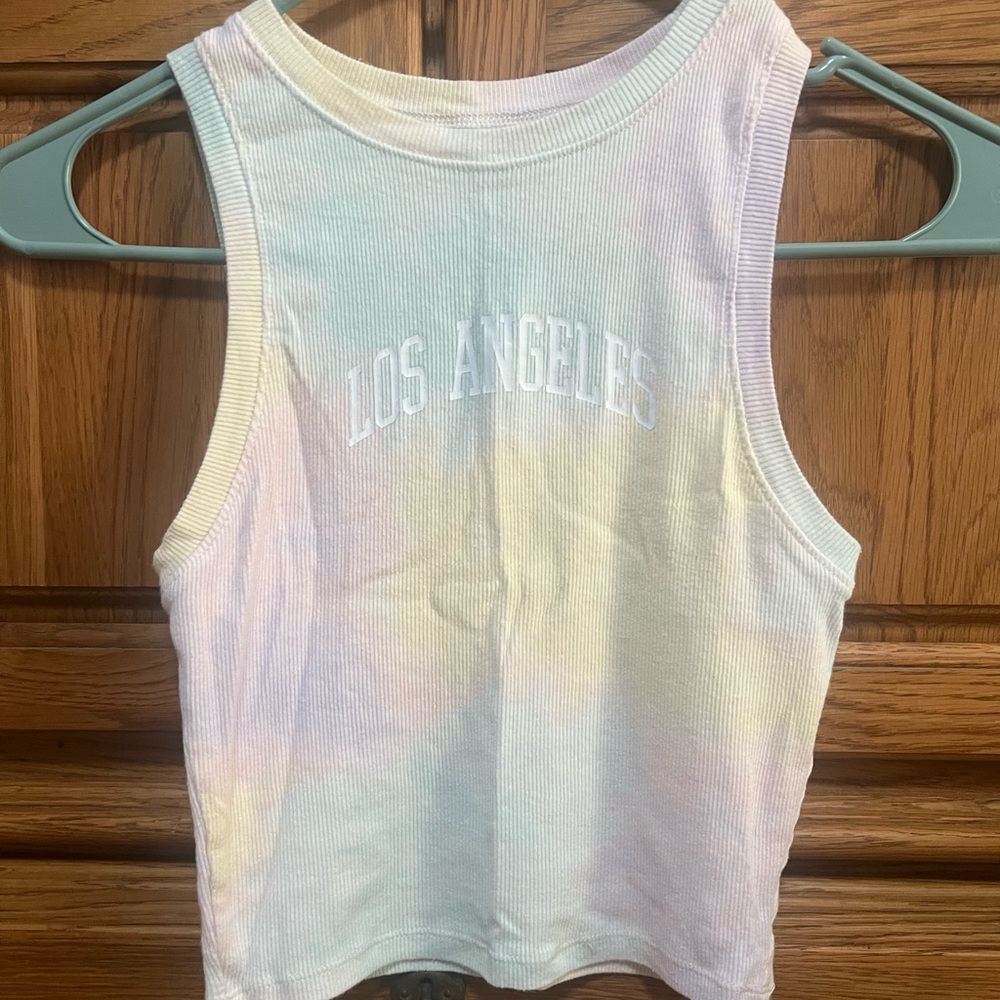 Hollister Ribbed Tank Top in Tie Dye